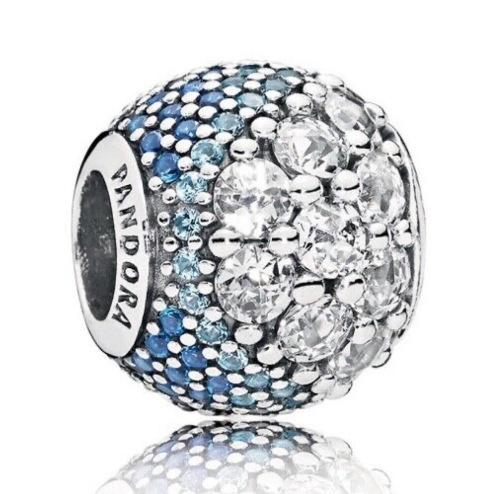 Retired Authentic Enchanted Pavé Blue Charm